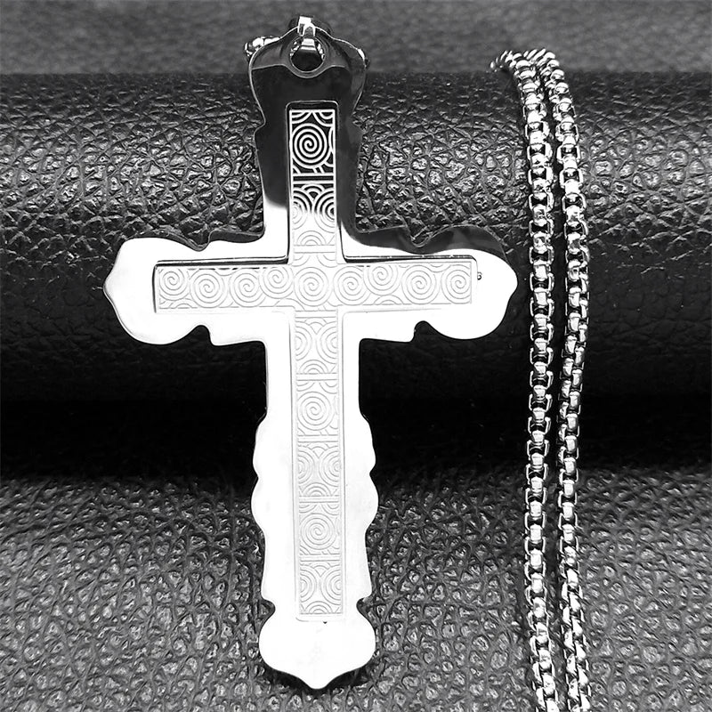 Crystal Cross Pendant Necklace