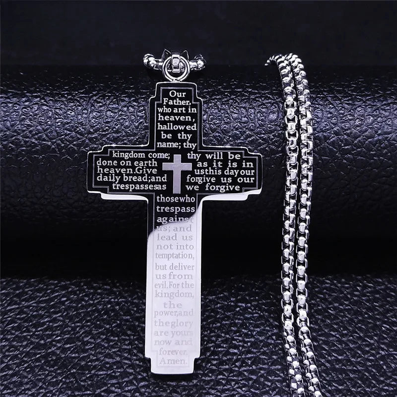 Crystal Cross Pendant Necklace